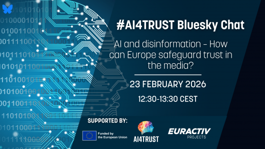 #AI4TRUST Bluesky Chat "AI and disinformation – How can Europe safeguard trust in the media?"